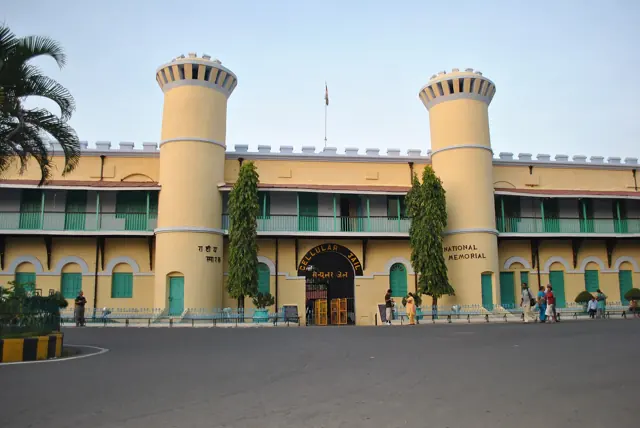 Front view of the Cellular Jail, Port Blair
