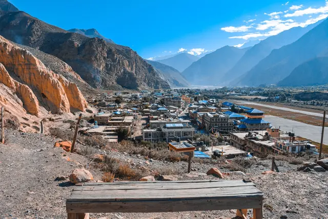 Jomsom in the Kali Gandaki valley