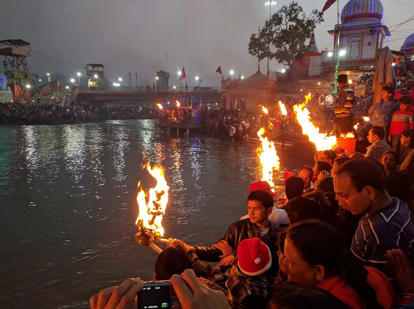 Evening aarti at Har Ki Pauri, Haridwar