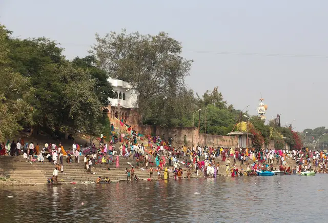 Ram Ghat on the Shipra river, Ujjain