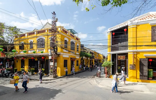 Yellow shophouses in Hoi An Ancient Town
